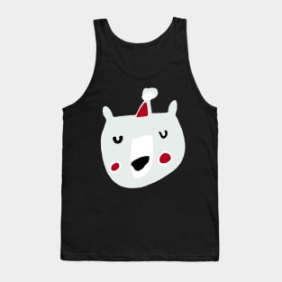 Cute Santa Polar Bear Tank Top